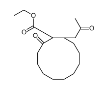 ethyl 2-oxo-1-(2-oxopropyl)cyclododecane-1-carboxylate结构式