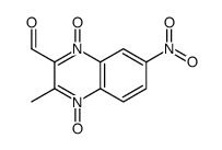 3-methyl-7-nitro-4-oxido-1-oxoquinoxalin-1-ium-2-carbaldehyde结构式