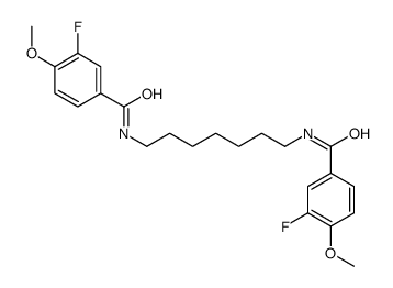 3-fluoro-N-[7-[(3-fluoro-4-methoxybenzoyl)amino]heptyl]-4-methoxybenzamide Structure