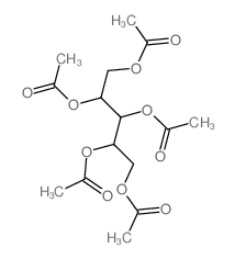 Xylitol, pentaacetate(6CI,7CI,8CI,9CI) Structure