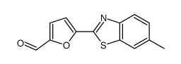 5-(6-methyl-1,3-benzothiazol-2-yl)furan-2-carbaldehyde Structure