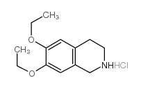 6,7-二乙氧基-1,2,3,4-四氢异喹啉盐酸盐结构式