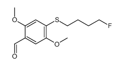 4-(4-fluorobutylsulfanyl)-2,5-dimethoxybenzaldehyde结构式