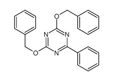 2-phenyl-4,6-bis(phenylmethoxy)-1,3,5-triazine Structure