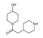 1-(4-hydroxypiperidin-1-yl)-2-piperidin-4-ylethanone Structure