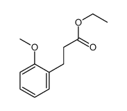 3-(2-METHOXY-PHENYL)-PROPIONIC ACID ETHYL ESTER结构式