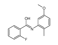 Benzamide, 2-fluoro-N-(5-methoxy-2-methylphenyl)- (9CI) Structure