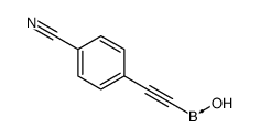 2-(4-cyanophenyl)ethynyl-hydroxyboron结构式