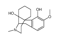 4,14-Dihydroxy-3-methoxy-N-methylmorphinan Structure