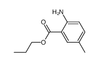 Benzoic acid, 2-amino-5-methyl-, propyl ester (9CI) Structure