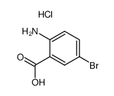 2-amino-5-bromo-benzoic acid, hydrochloride结构式