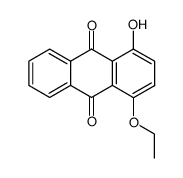 Chinizarin-monoethylether Structure