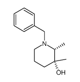 (2R,3R)-1-benzyl-2,3-dimethylpiperidin-3-ol结构式