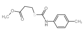 Propanoic acid,3-[[[(4-methylphenyl)amino]carbonyl]thio]-, methyl ester picture