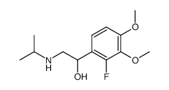 N-[2-(3,4-dimethoxy-2-fluorophenyl)-2-hydroxyethyl]isopropylamine结构式