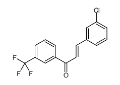 3-(3-chlorophenyl)-1-[3-(trifluoromethyl)phenyl]prop-2-en-1-one Structure