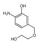 2-amino-5-(2-hydroxyethoxymethyl)phenol Structure