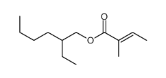 2-ethylhexyl 2-methylbut-2-enoate结构式