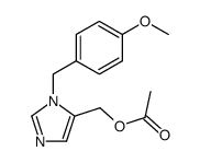 [1-(4-methoxybenzyl)-1H-5-imidazolyl]methyl acetate结构式