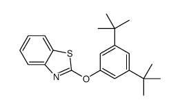 2-[3,5-di(tert-butyl)phenoxy]benzothiazole structure