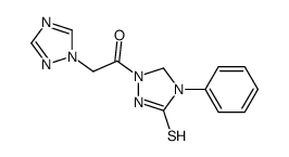 1-(4-phenyl-3-sulfanylidene-1,2,4-triazolidin-1-yl)-2-(1,2,4-triazol-1-yl)ethanone Structure