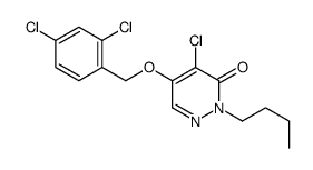 2-butyl-4-chloro-5-[(2,4-dichlorophenyl)methoxy]pyridazin-3-one结构式