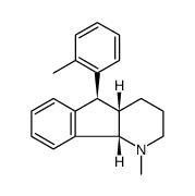 1H-Indeno[1,2-b]pyridine, 2,3,4,4a,5,9b-hexahydro-1-methyl-5-(2-methylphenyl)-, (4aα,5α,9bα) Structure