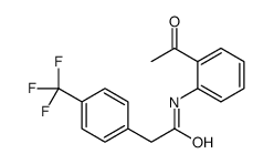 N-(2-acetylphenyl)-2-[4-(trifluoromethyl)phenyl]acetamide结构式