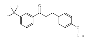 3-(4-METHOXYPHENYL)-3'-TRIFLUOROMETHYLPROPIOPHENONE结构式