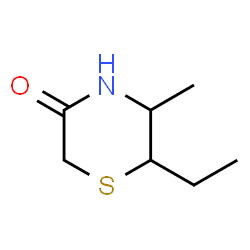 6-ETHYL-5-METHYLTHIOMORPHOLIN-3-ONE Structure