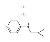 环丙基甲基-吡啶-4-胺双盐酸盐结构式