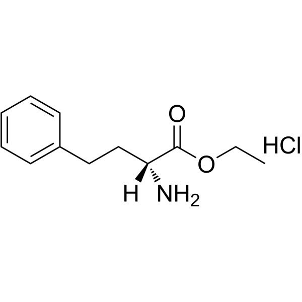 D-高苯丙氨酸乙酯盐酸盐结构式