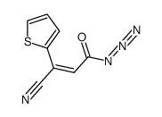 (2Z)-3-cyano-3-(2-thieny)acryloyl azide结构式