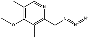 2-(azidomethyl)-4-methoxy-3,5-dimethylpyridine结构式