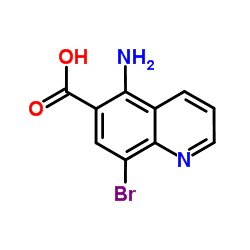 5-Amino-8-bromo-6-quinolinecarboxylic acid Structure