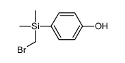 4-[bromomethyl(dimethyl)silyl]phenol结构式