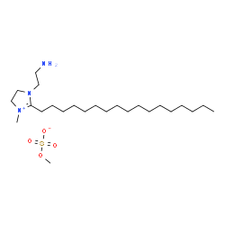 1-(2-aminoethyl)-2-heptadecyl-4,5-dihydro-3-methyl-1H-imidazolium methyl sulphate Structure