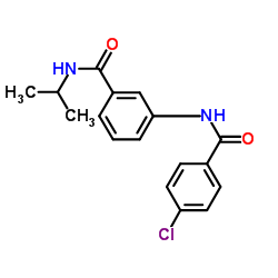 3-[(4-Chlorobenzoyl)amino]-N-isopropylbenzamide Structure