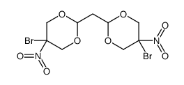 2,2'-methylenebis[5-bromo-5-nitro-1,3-dioxane] structure