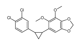 6-[2-(3,4-dichlorophenyl)cyclopropyl]-4,5-dimethoxy-1,3-benzodioxole Structure