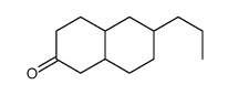 6-propyl-3,4,4a,5,6,7,8,8a-octahydro-1H-naphthalen-2-one Structure