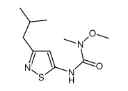 1-methoxy-1-methyl-3-[3-(2-methylpropyl)-1,2-thiazol-5-yl]urea Structure