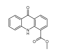 methyl 9,10-dihydro-9-oxoacridine-4-carboxylate结构式