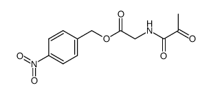 N-Pyruvoyl-glycin-4-nitro-benzylester Structure