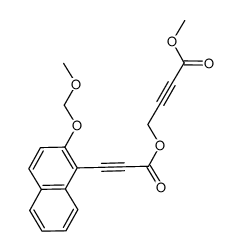 methyl 4-{3-[2-(methoxymethoxy)naphthalen-1-yl]propioloyloxy}but-2-ynoate结构式