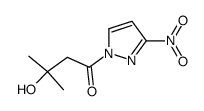 3-hydroxy-3-methyl-1-(3-nitro-pyrazol-1-yl)-butan-1-one Structure