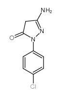 5-氨基-2-(4-氯苯基)-2,4-二氢吡唑-3-星空app结构式