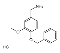 (3-methoxy-4-phenylmethoxyphenyl)methanamine,hydrochloride Structure