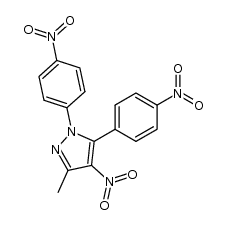 3-methyl-4-nitro-1,5-bis-(4-nitro-phenyl)-1H-pyrazole Structure