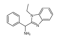 (1-ethylbenzimidazol-2-yl)-phenylmethanamine Structure